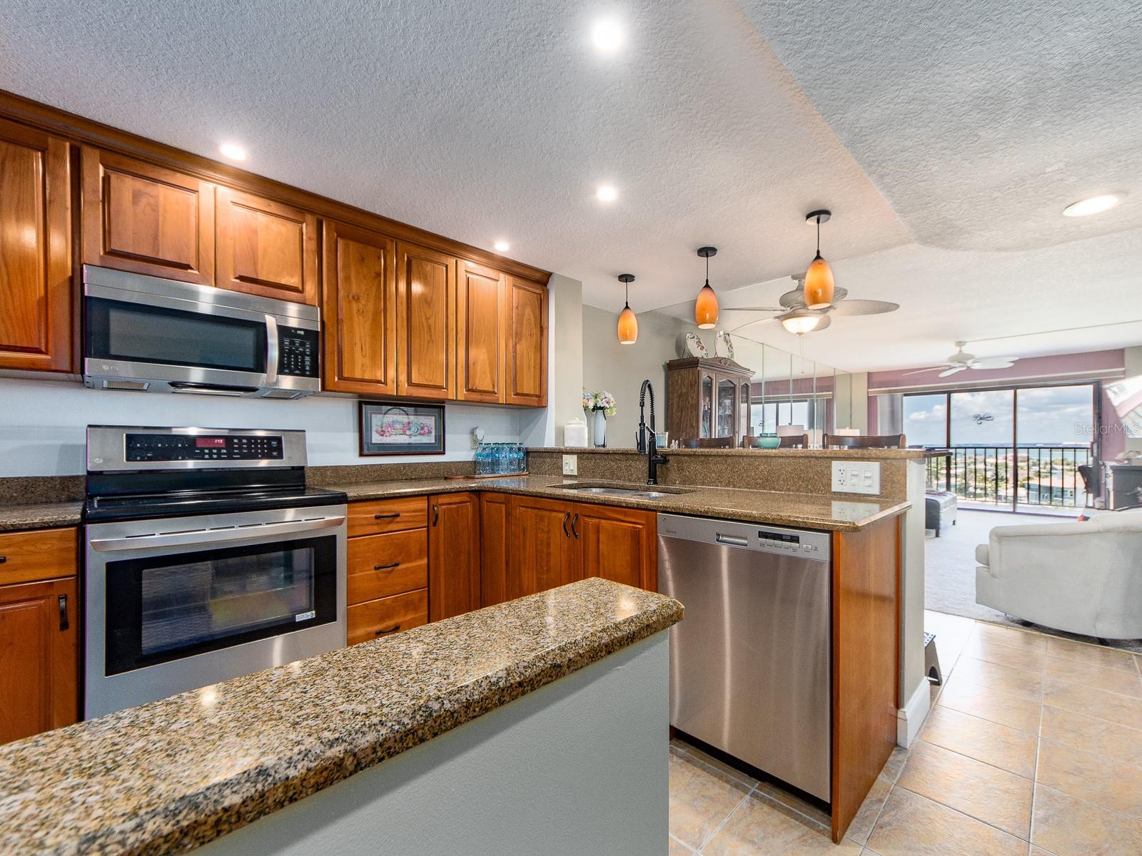 Open renovated kitchen