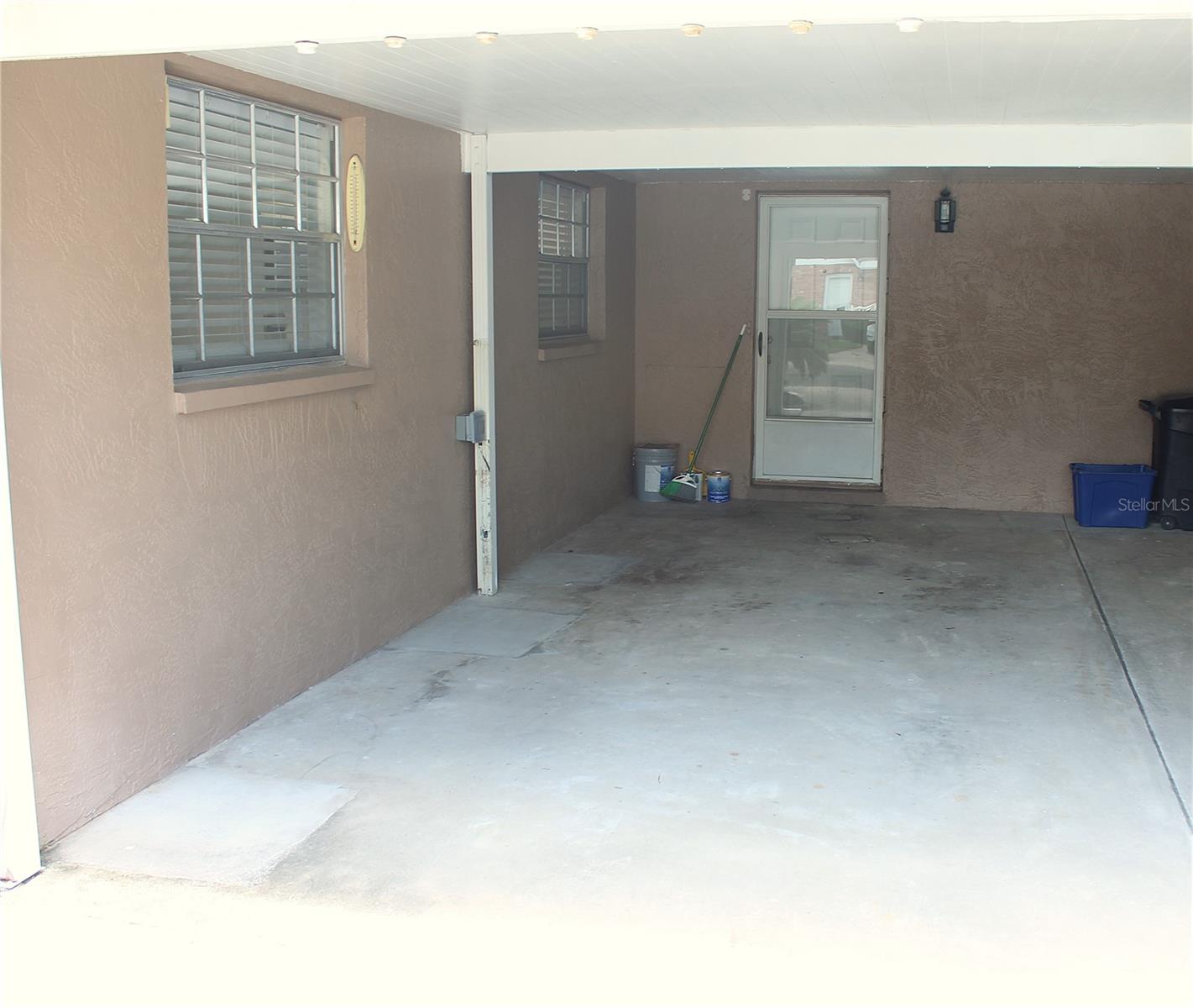 Attached carport
