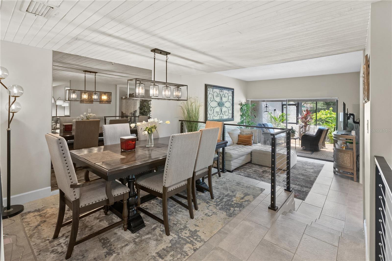 Open elevated Dinning Room