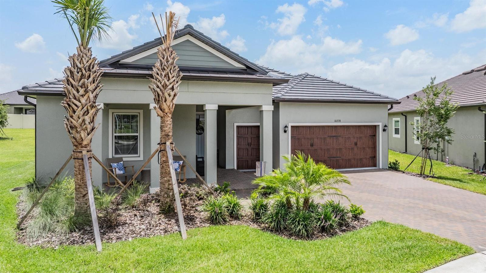 Palm trees and other tropical landscaping