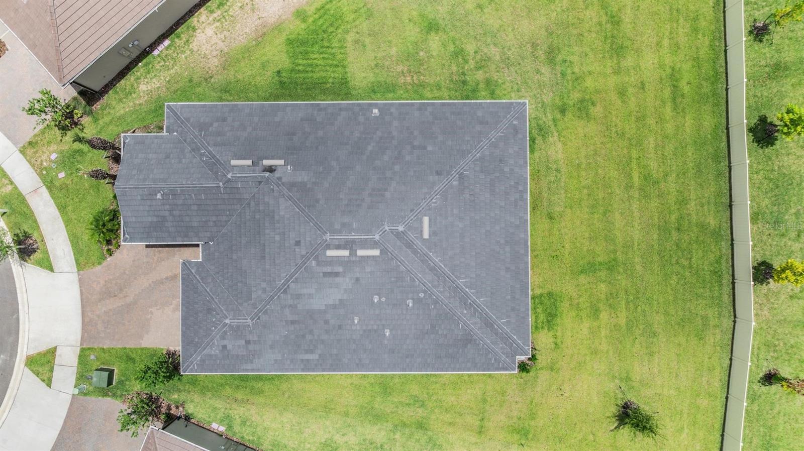 Birds eye view of the lot!