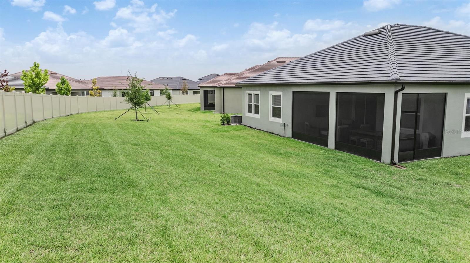 Yard maintenance is included!