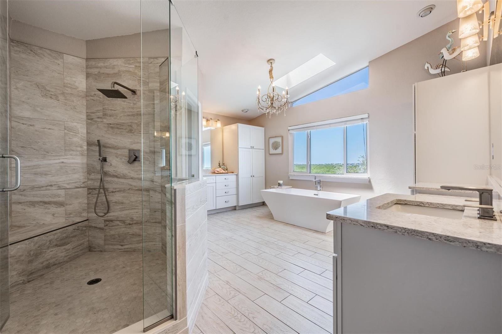 huge updated primary bathroom