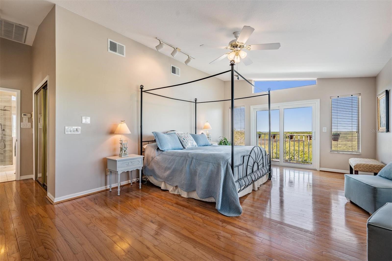 primary bedroom with gulf view