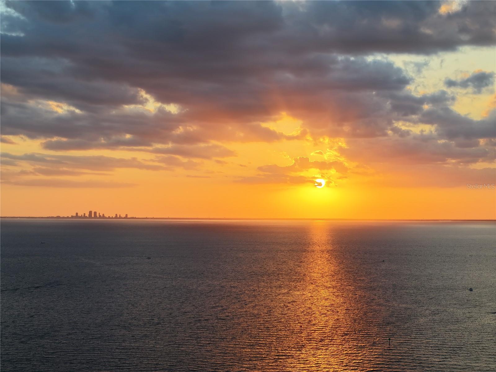 Gorgeous Sunset over Tampa Bay from Andalucia