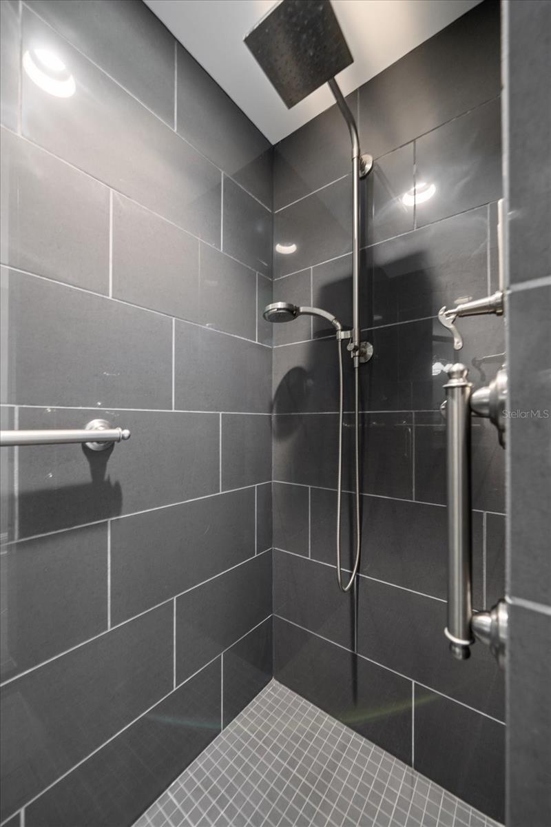 Walk-In Shower in the Second Bathroom