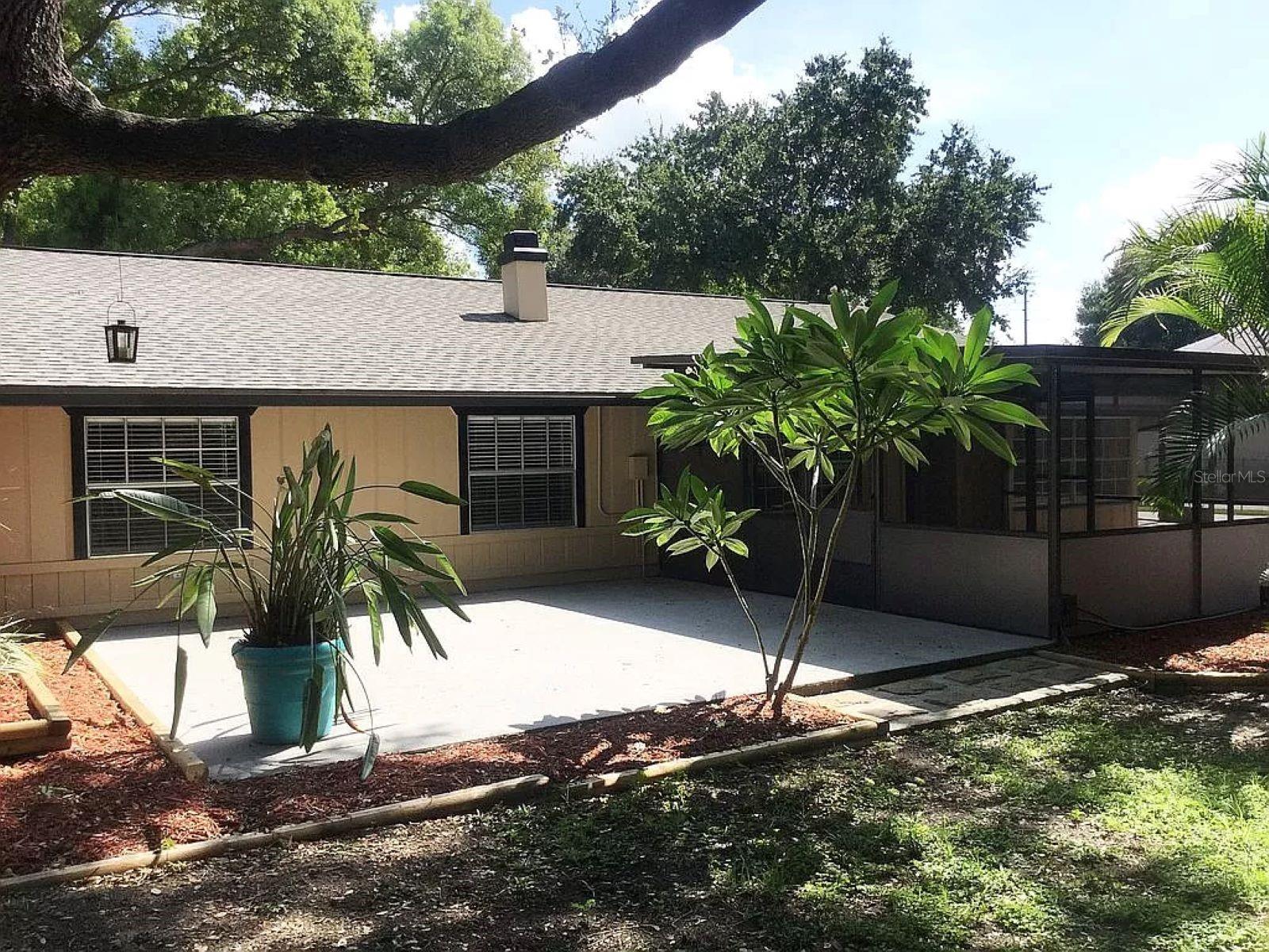 Large patio for grilling and events