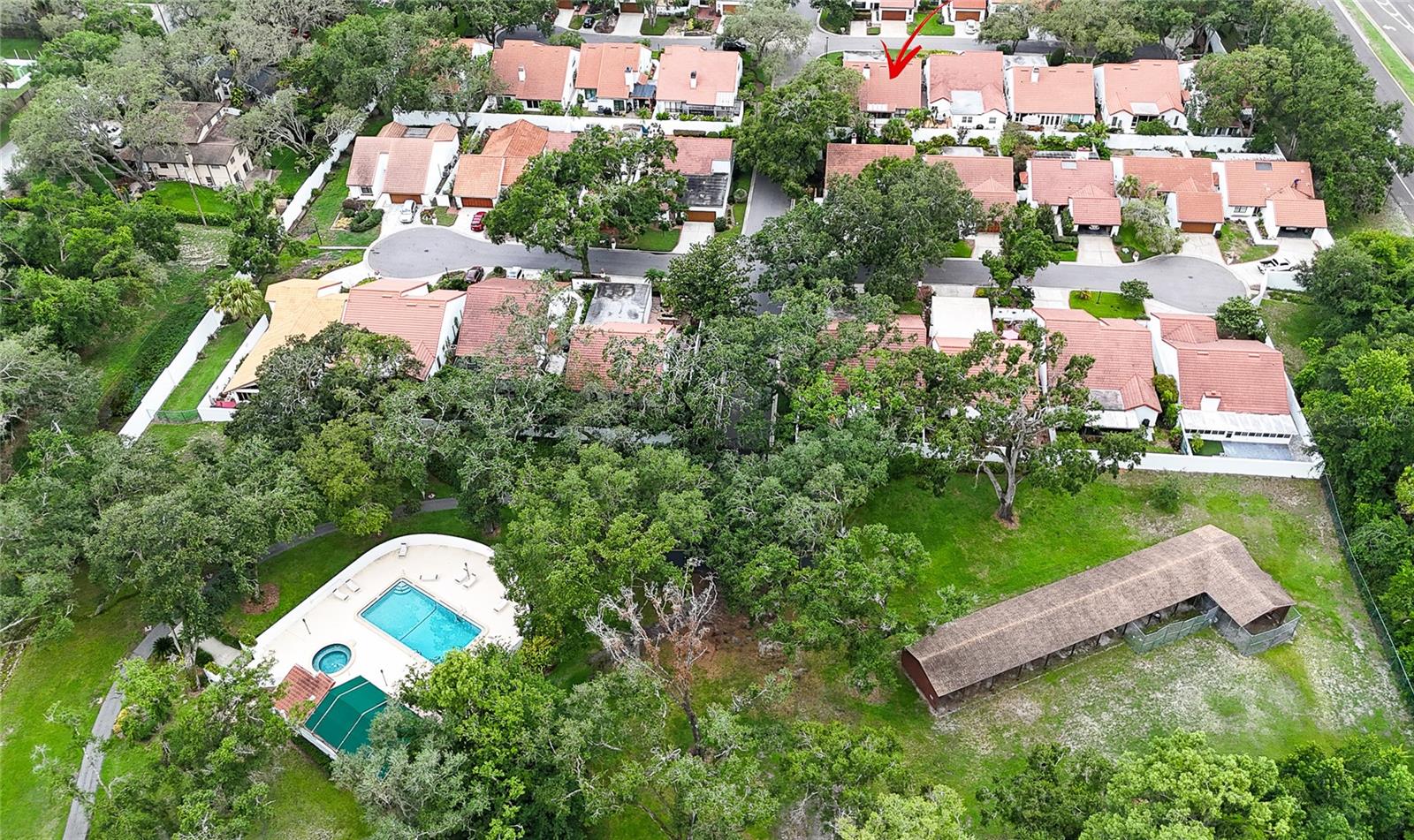 aerial view of River landing
