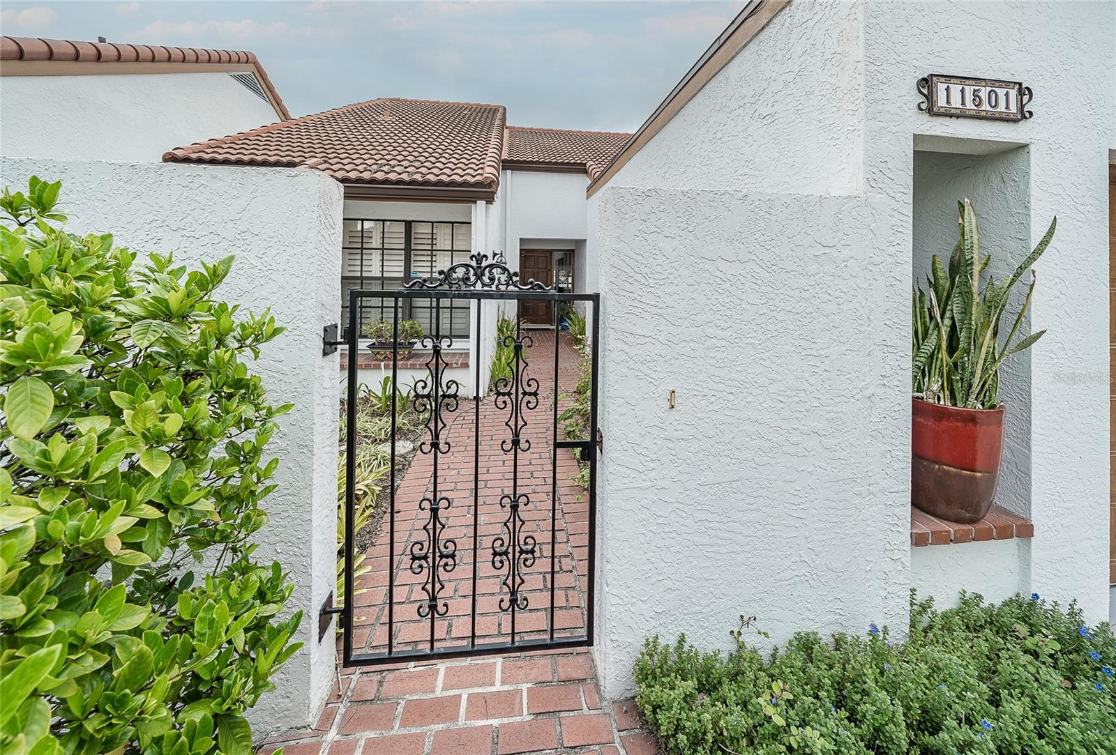 Gated to front entry