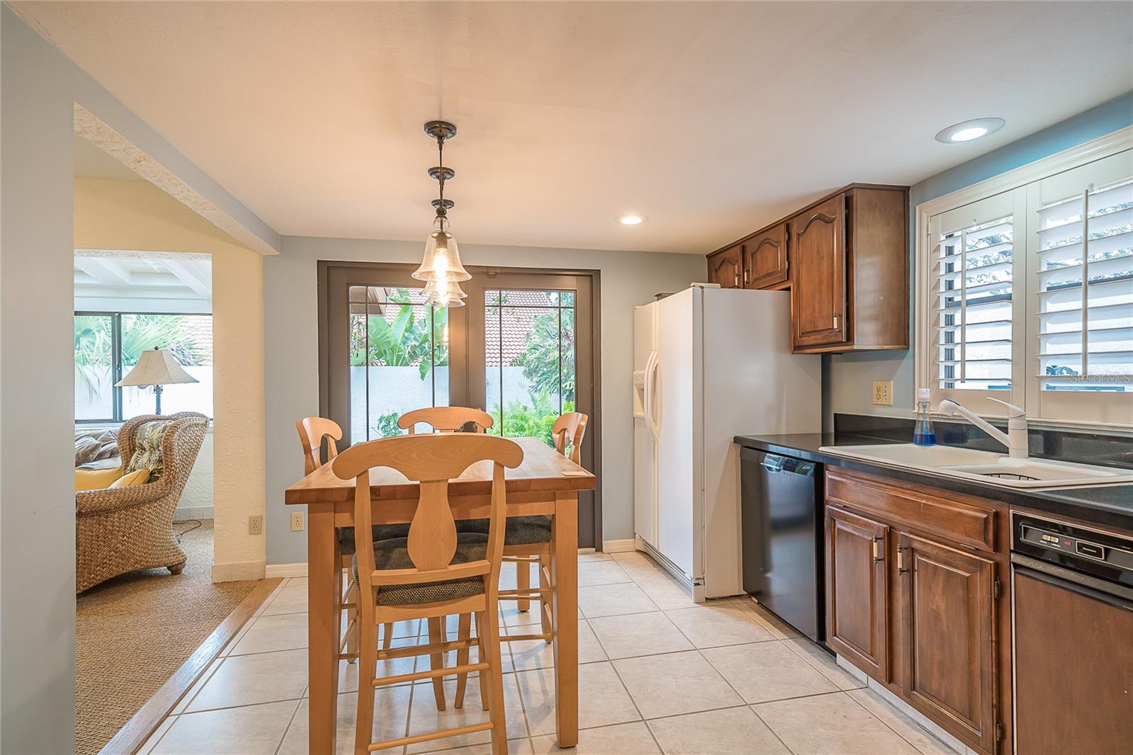 kitchen with wood cabinets