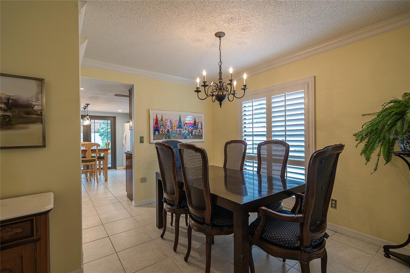 Formal dining area