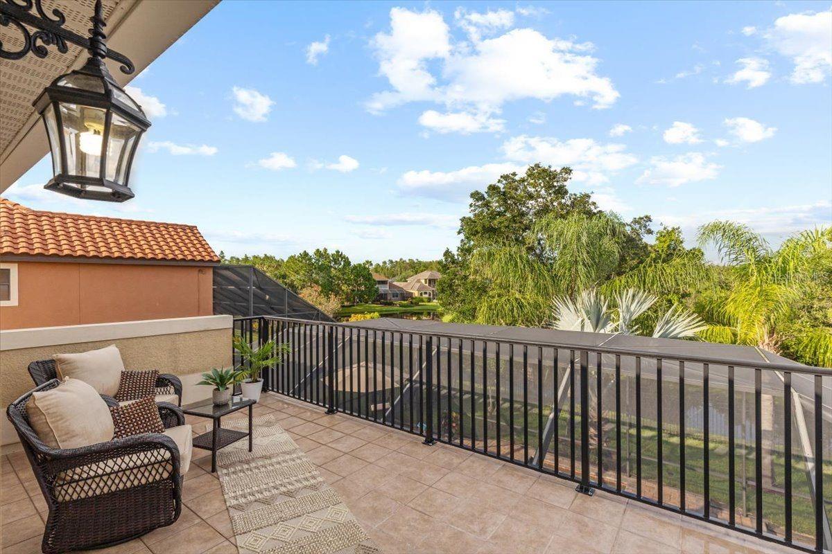 Balcony With View Of Pond Off Loft