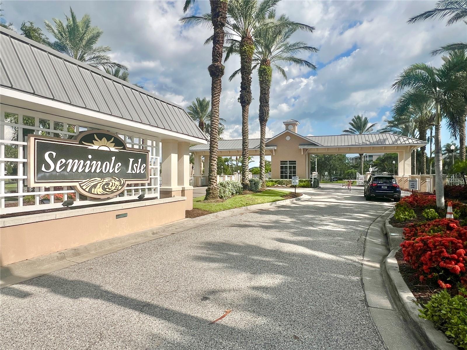 This luxurious, resort-style community is one of the best in Pinellas!! The entrance is gated, and all of the guests need to present a valid driver's license to enter.  Very safe!