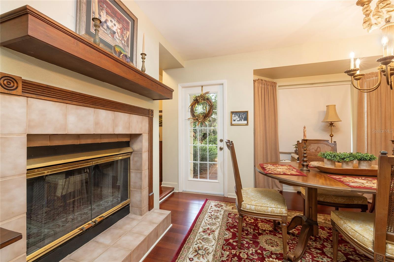 Formal Dining Space with Fireplace