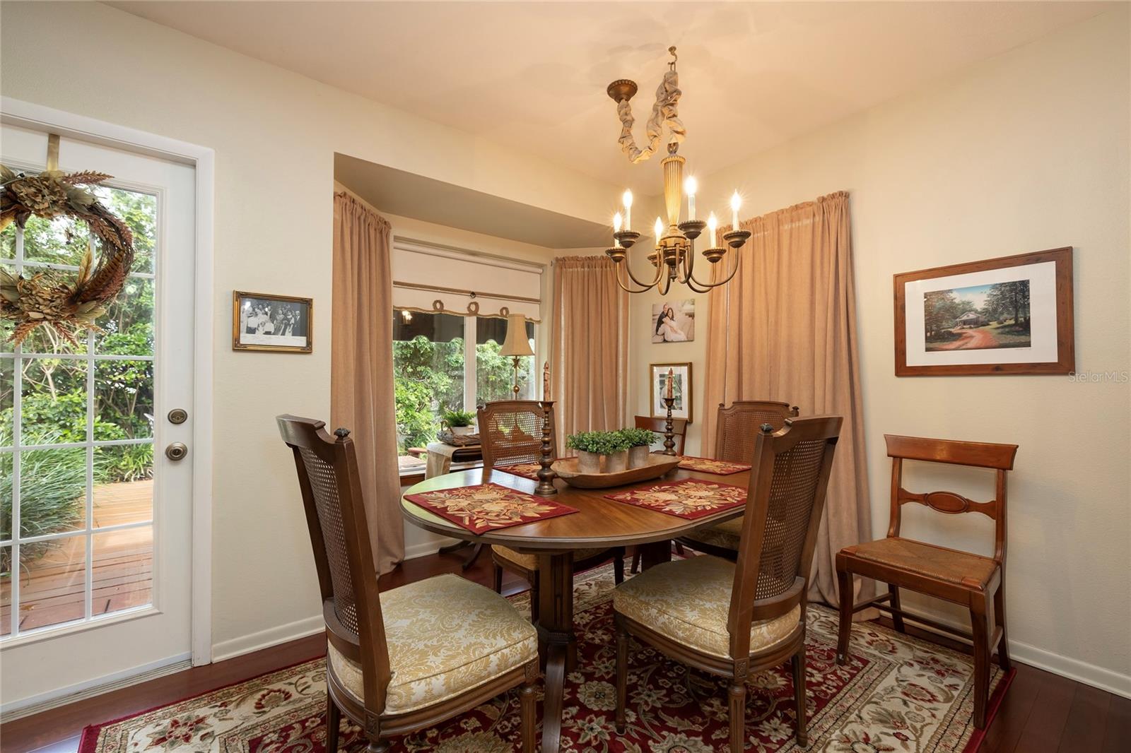 Formal Dining Space with Fireplace