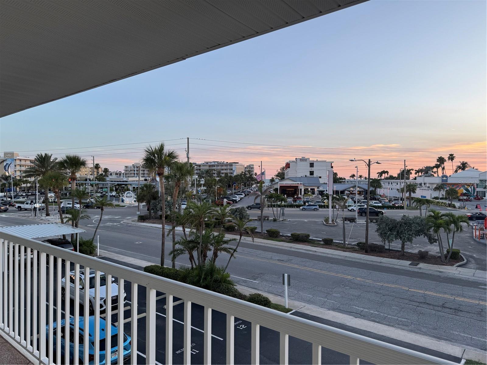 View of Gulf of Mexico across the street from condo