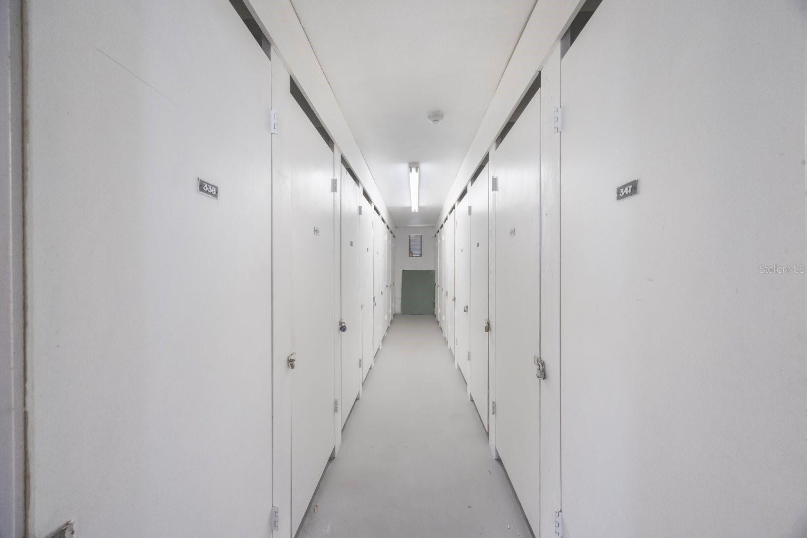 Storage unit down the hall on same floor as unit