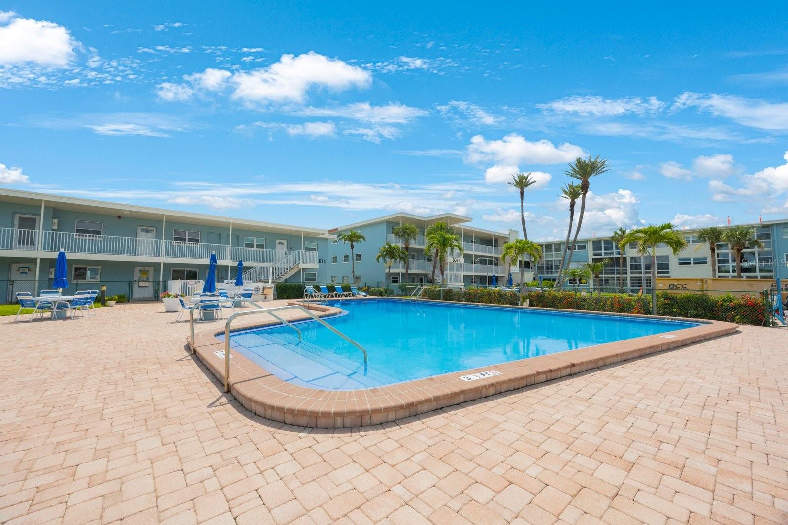 one of two pools