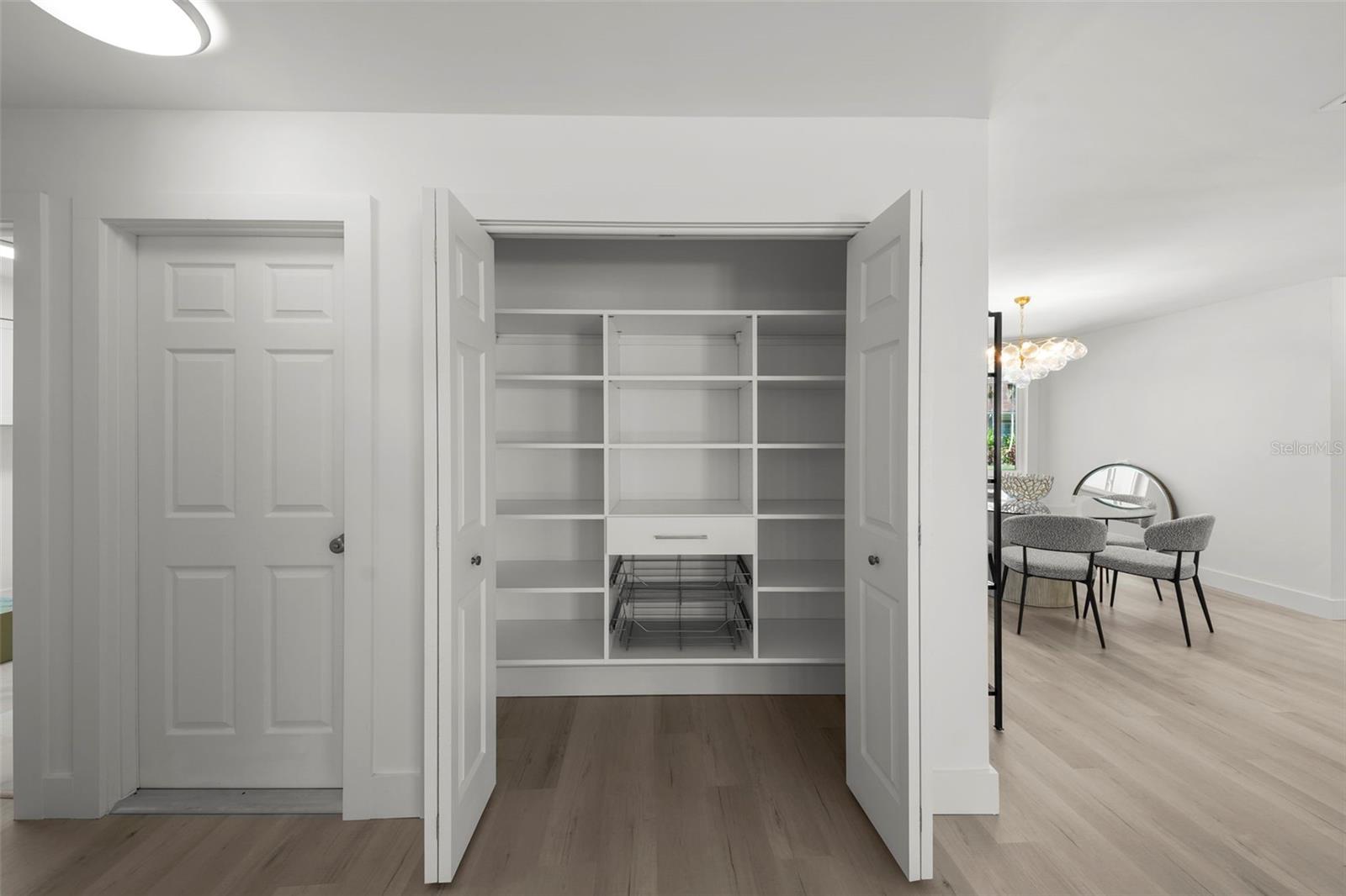 Custom built-in's in all closets, maximizing space