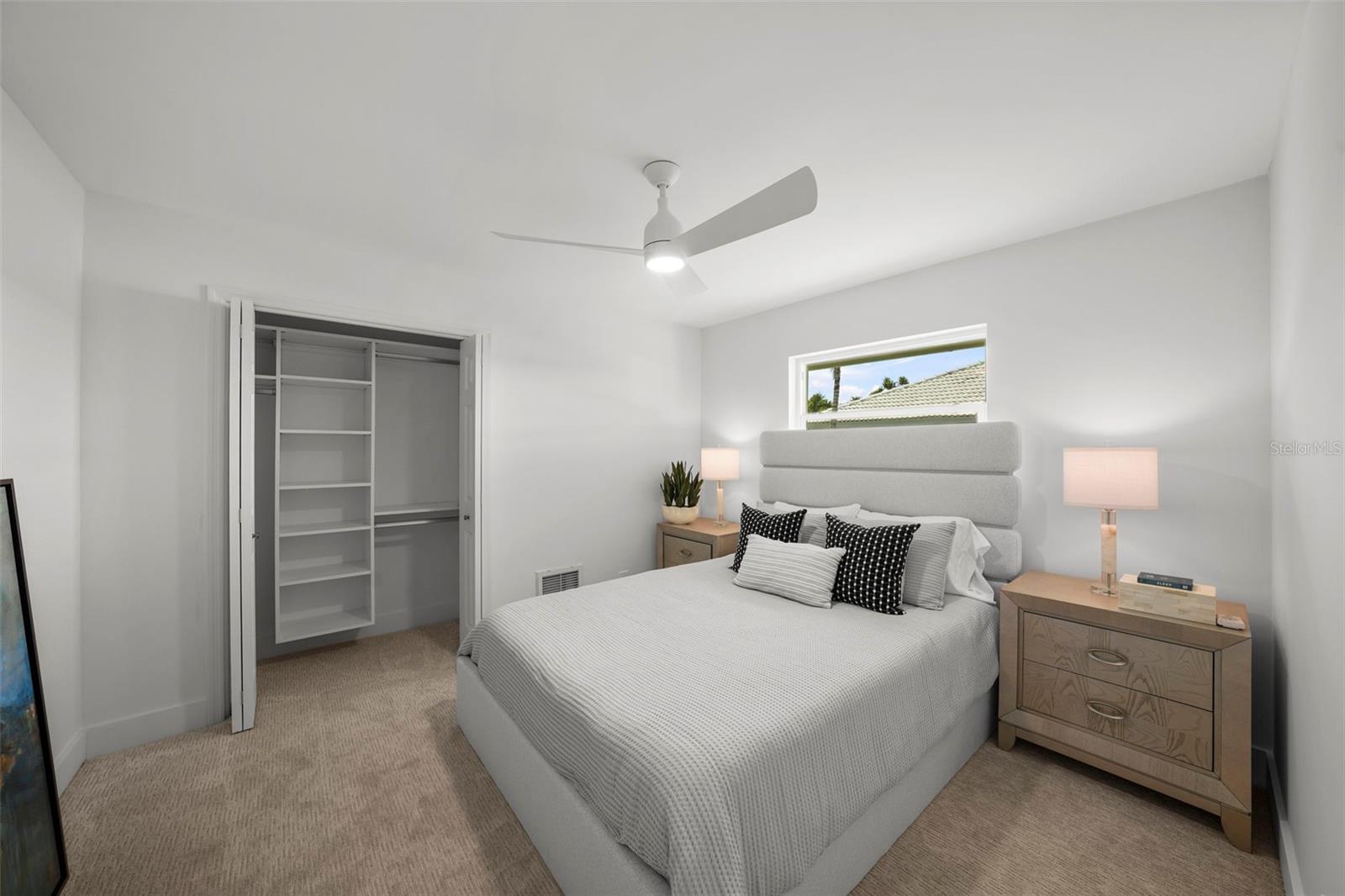 Additional built-ins in closet with ability to personalize