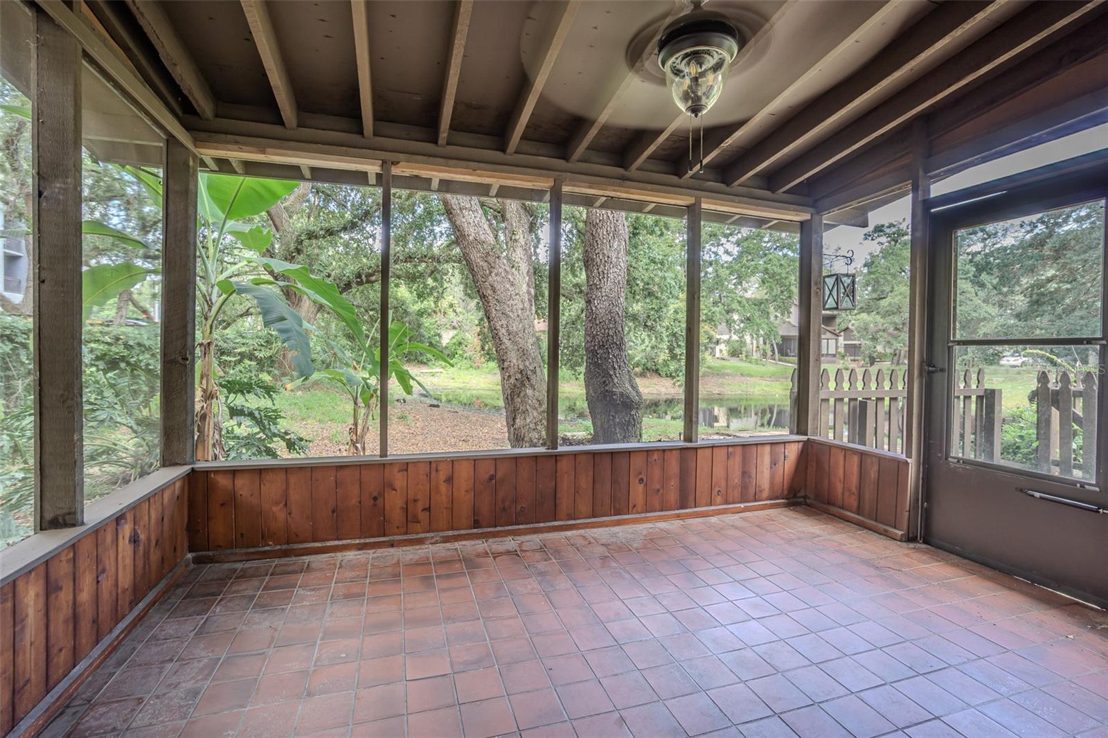 Rear patio
