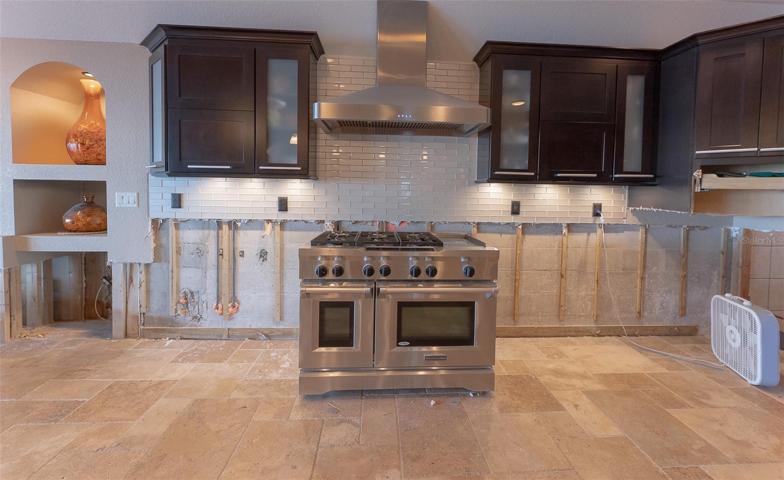 The kitchen offers generous wall space ideal for custom cabinetry487 Harbor Dr S, Indian Rocks Beach, FL