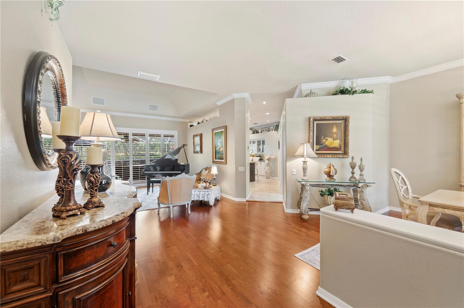 Gleaming Hardwood Flooring