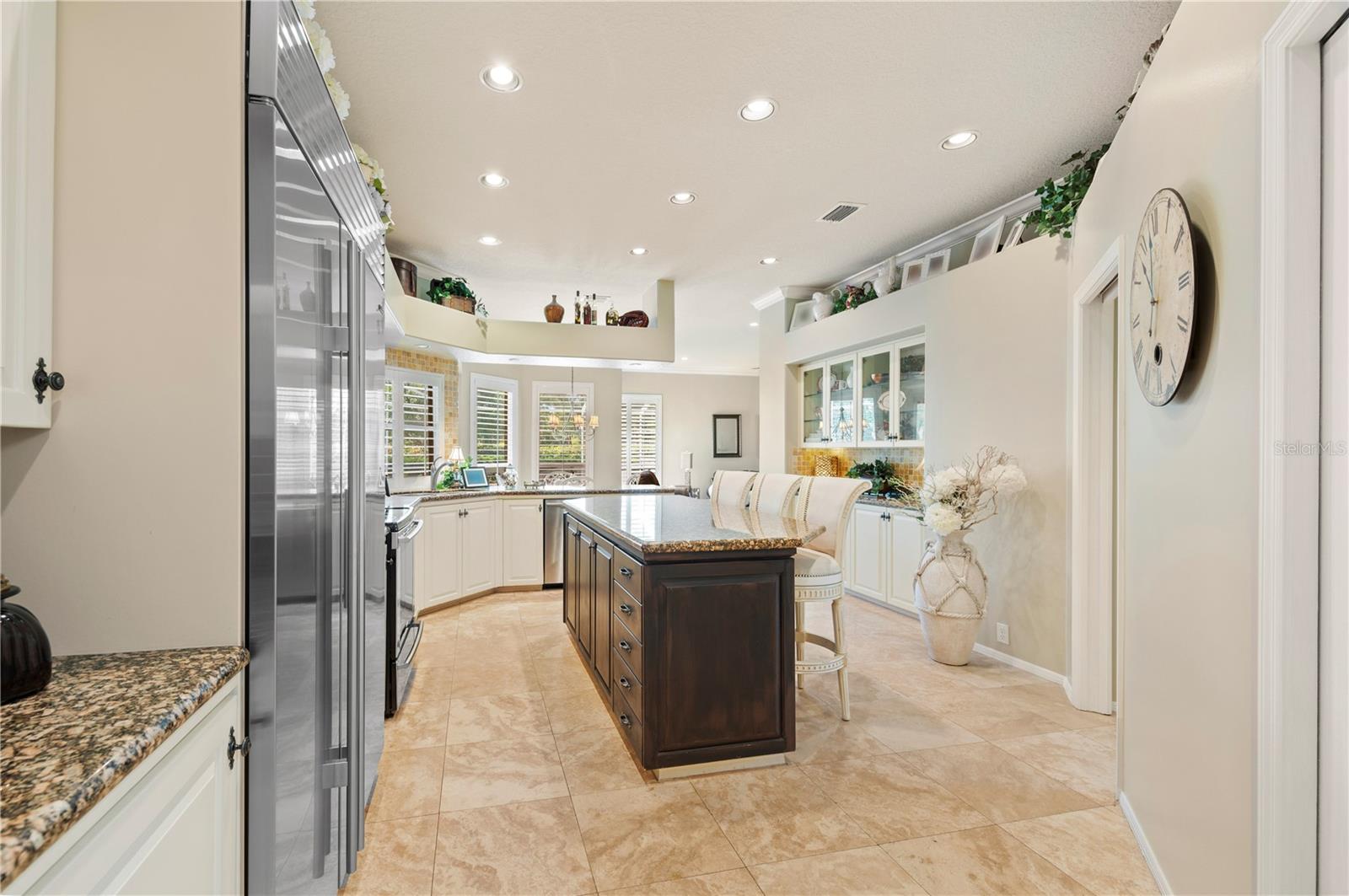 Granite counters and center island