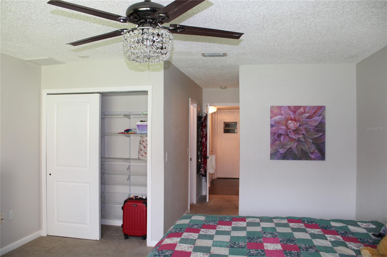Second closet in primary bedroom (shoe closet)