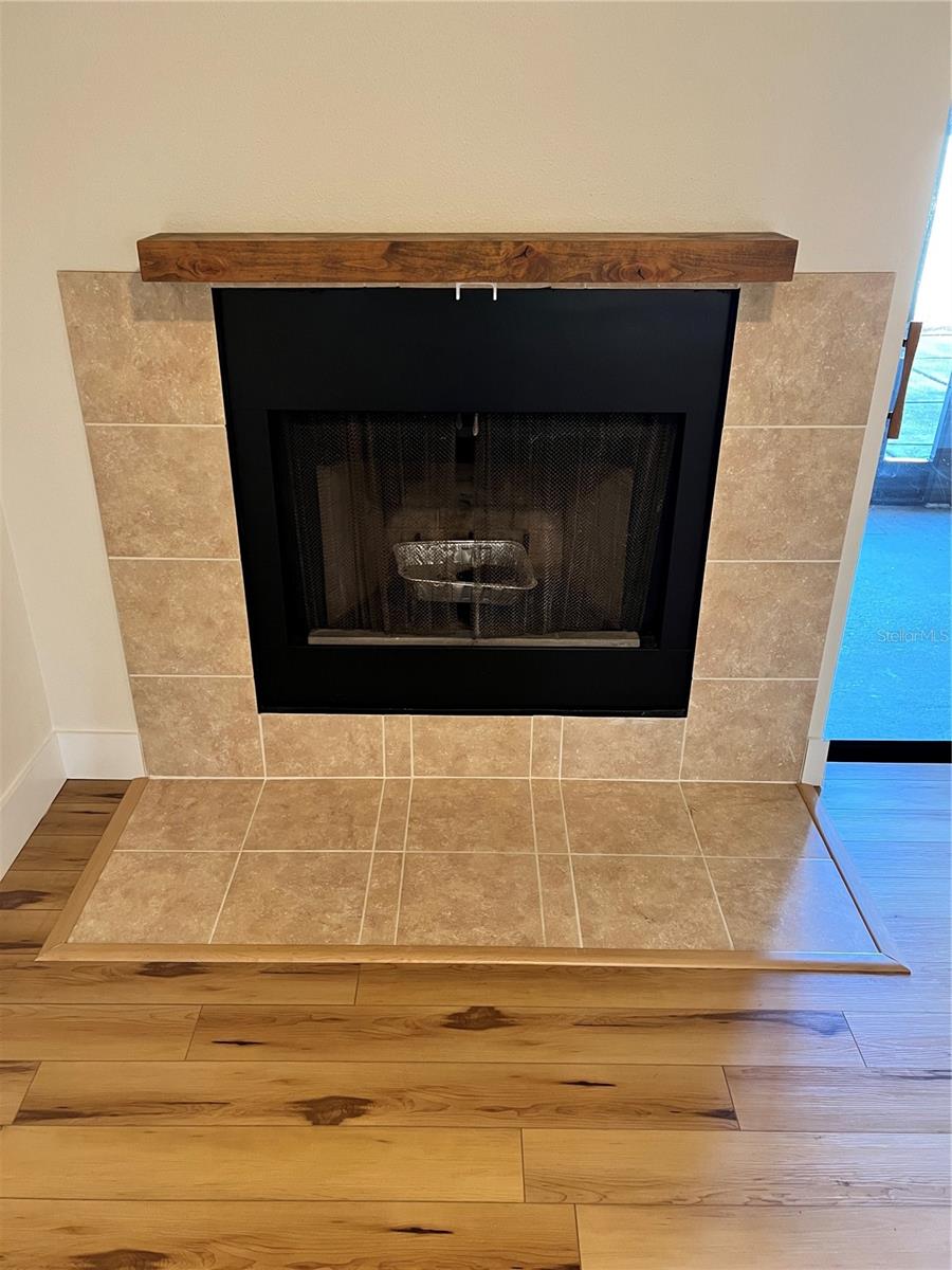 Wood Burning Fireplace