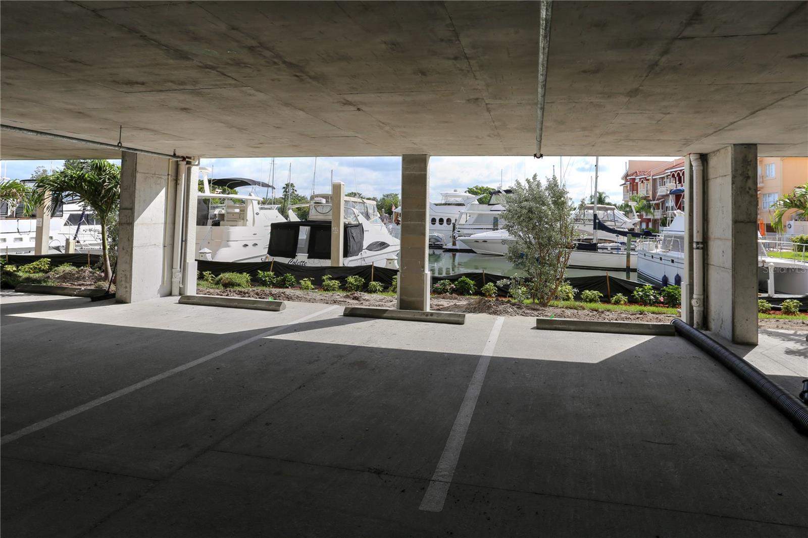 2 Levels of Under Building Open Parking
