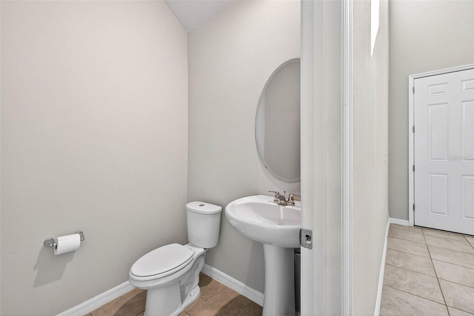 Half bath first floor