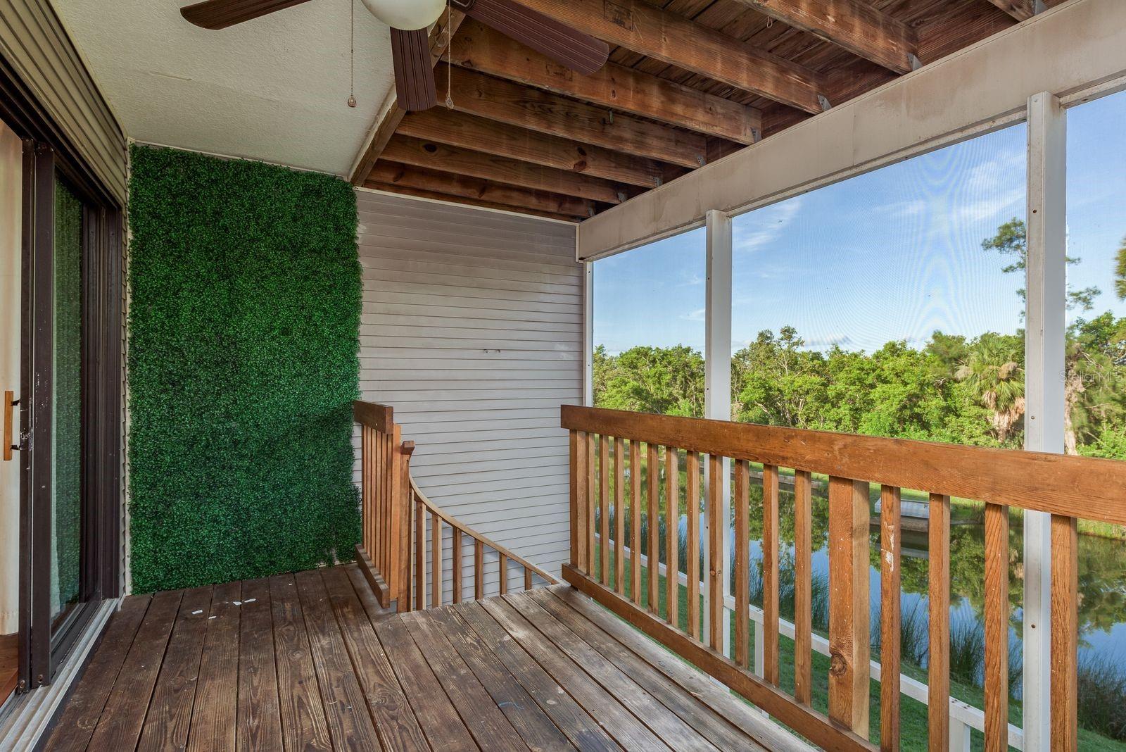 Second floor deck