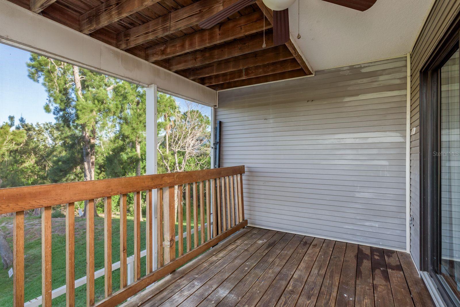 Second floor deck