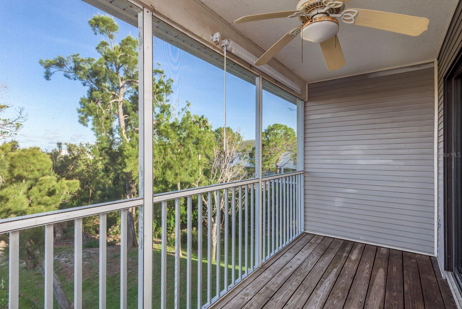 Primary residence screened in deck
