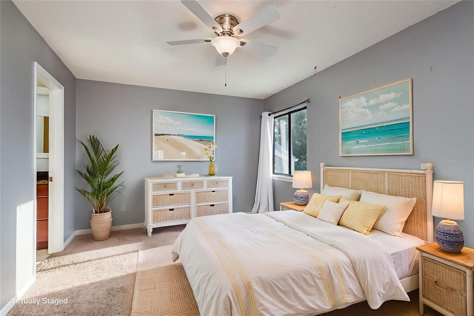Virtually staged Secondary bedroom