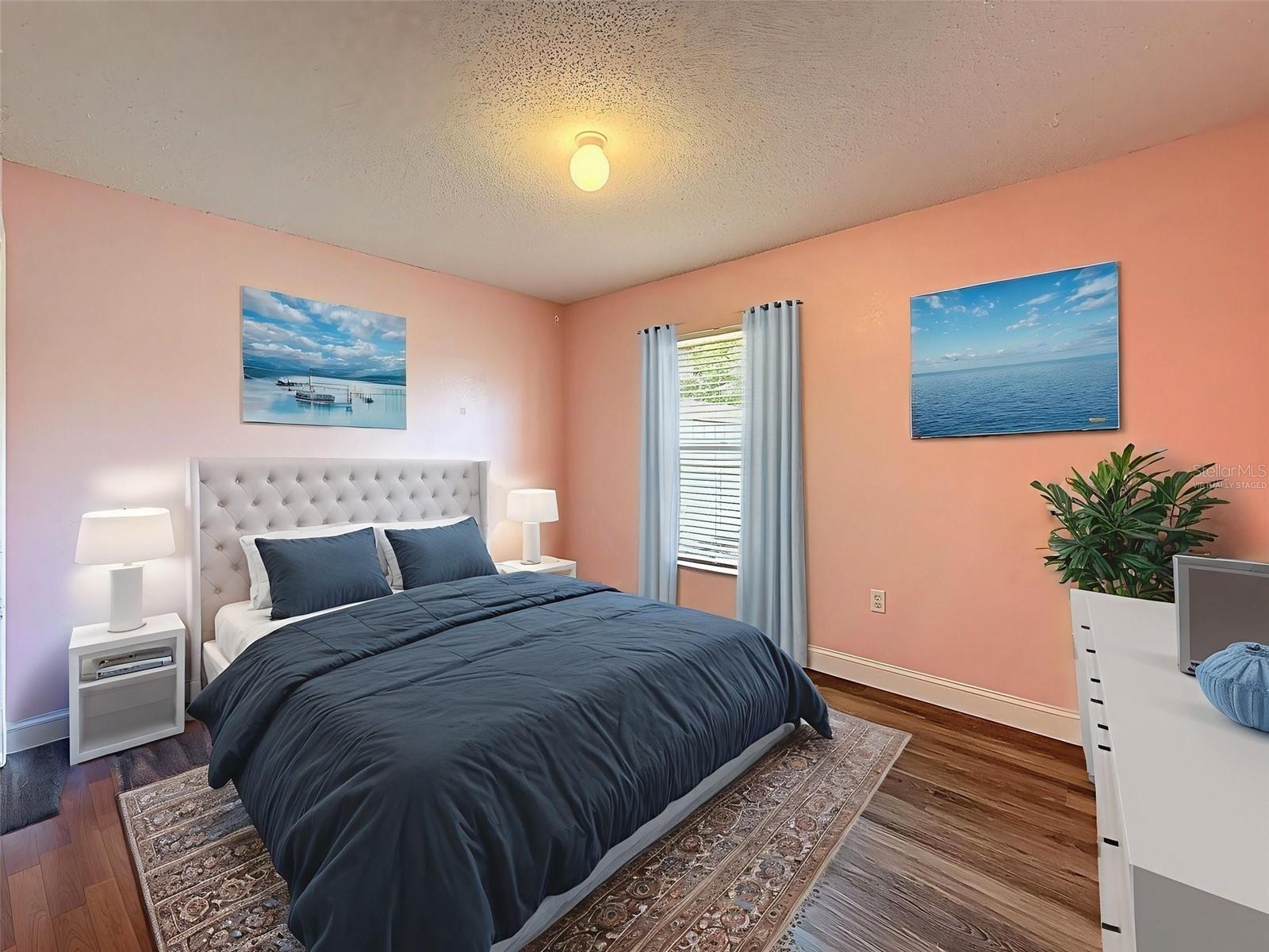 Virtually staged Bedroom 3