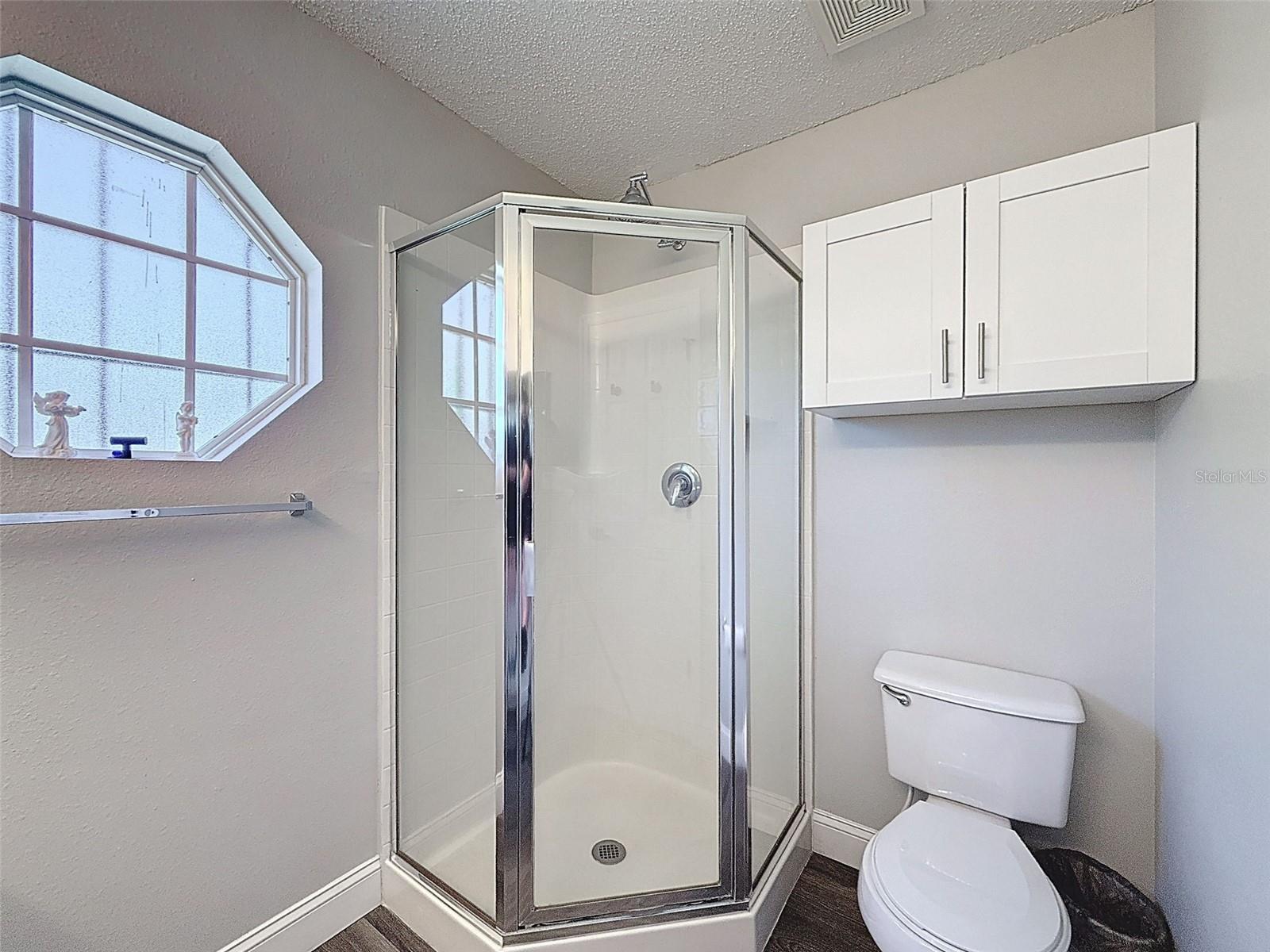 Shower in Primary ensuite bath