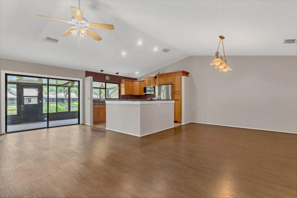 living and dining area