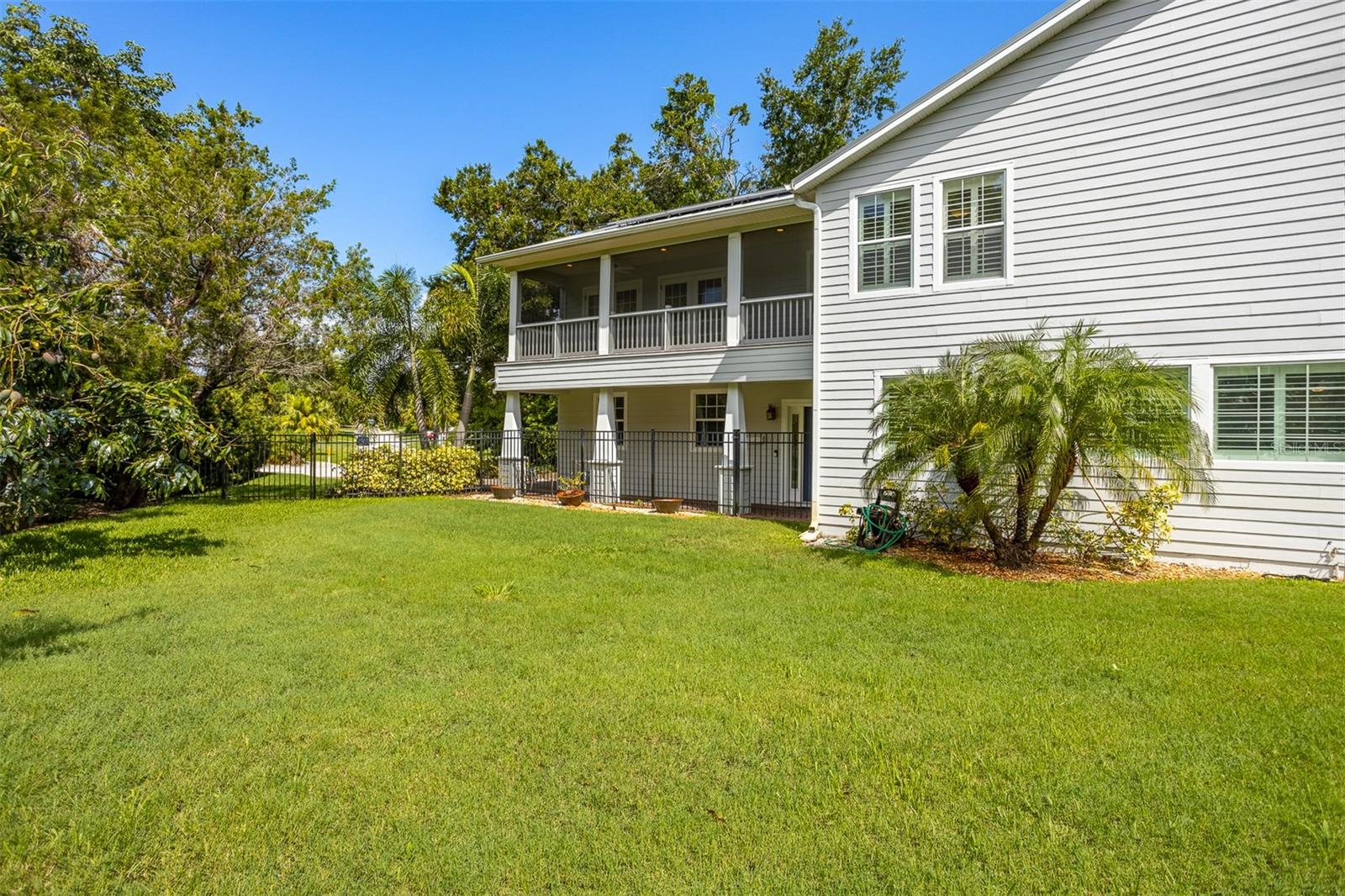 Large back yard with room for a pool