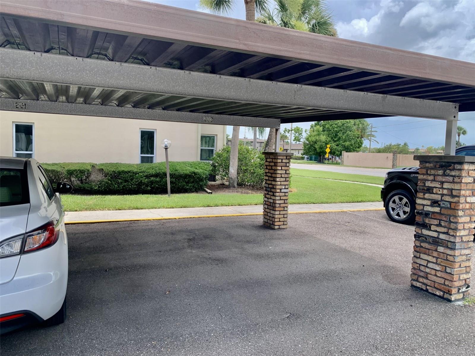 Condo has one deeded carport space