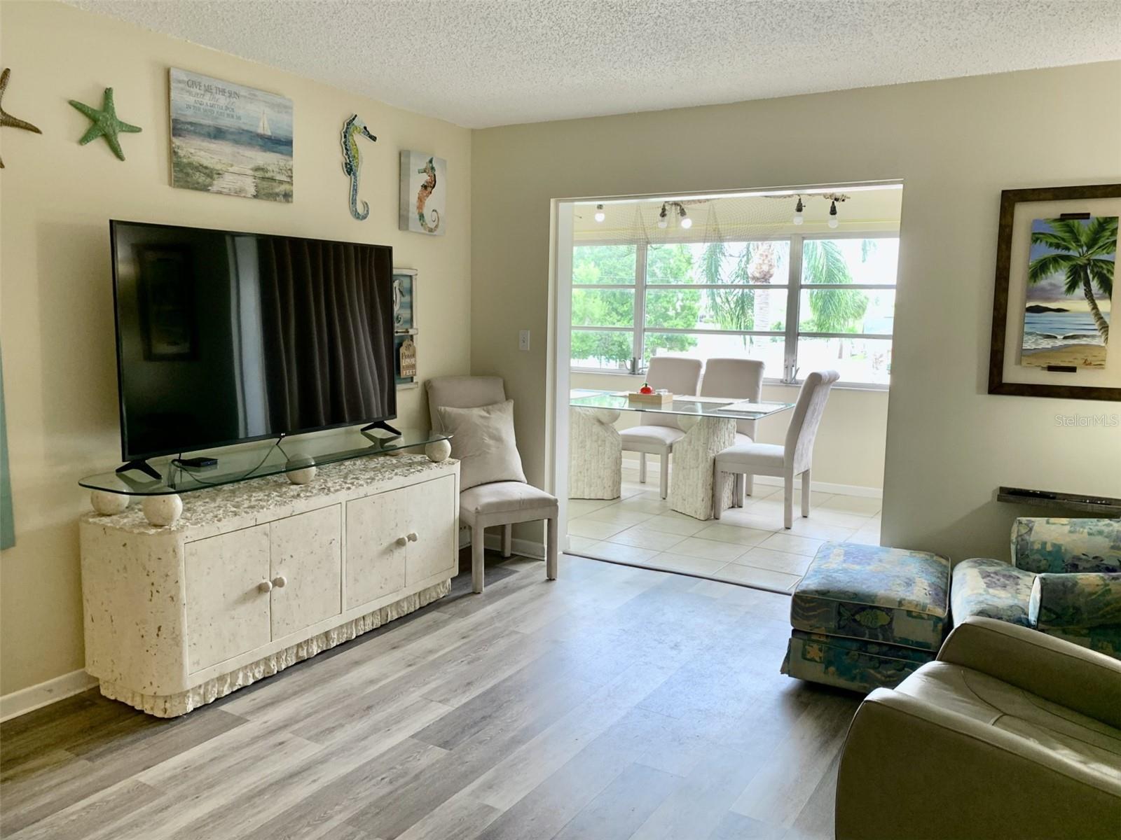 View of living room from the front door