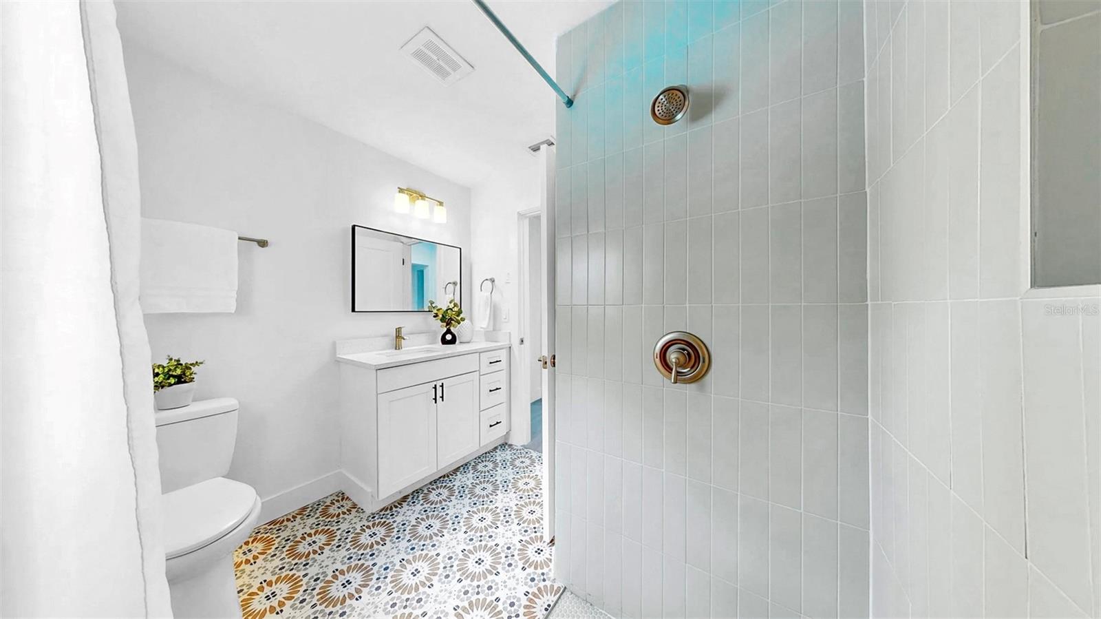 Primary bathroom.
