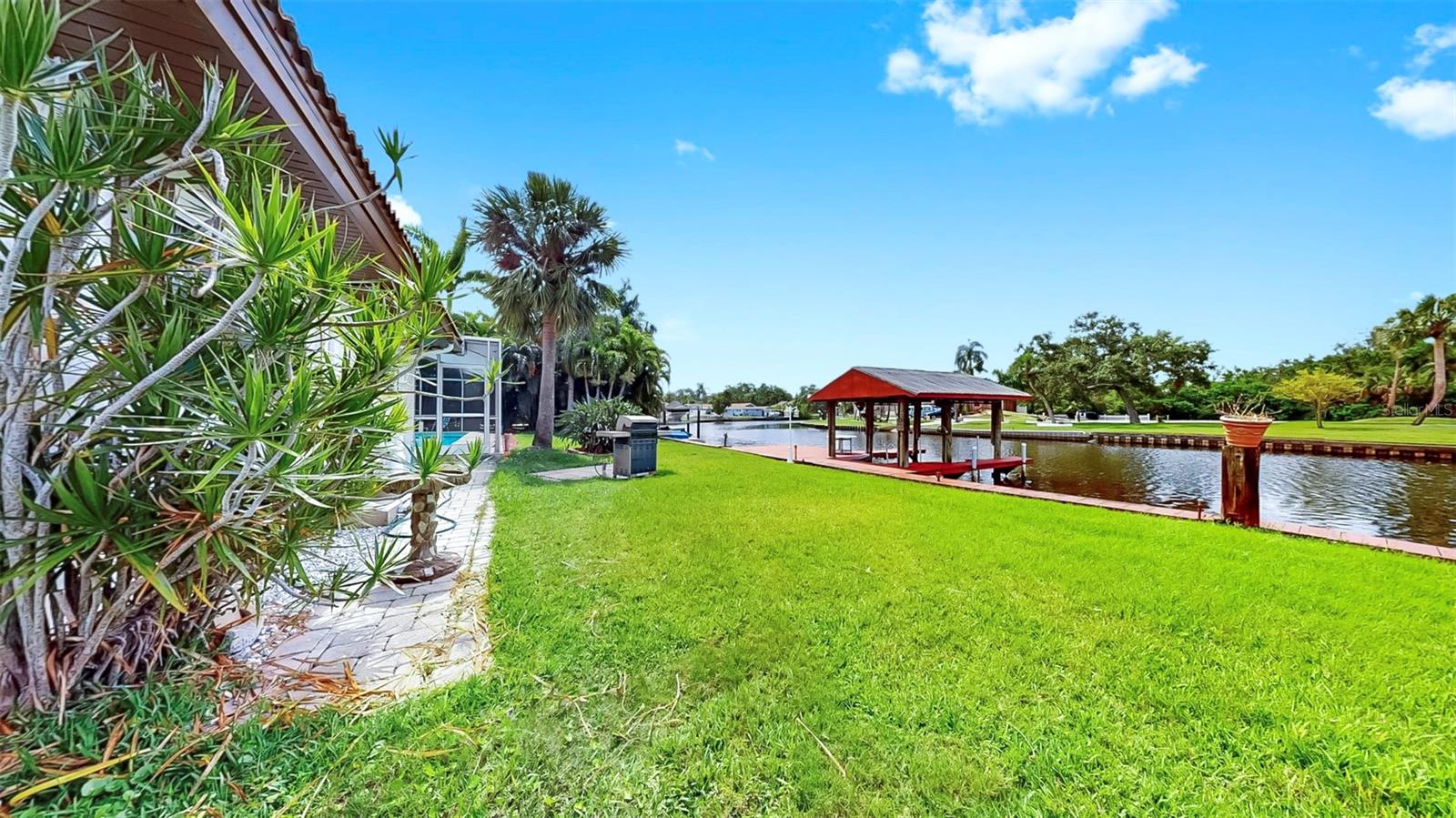 Lush landscaping