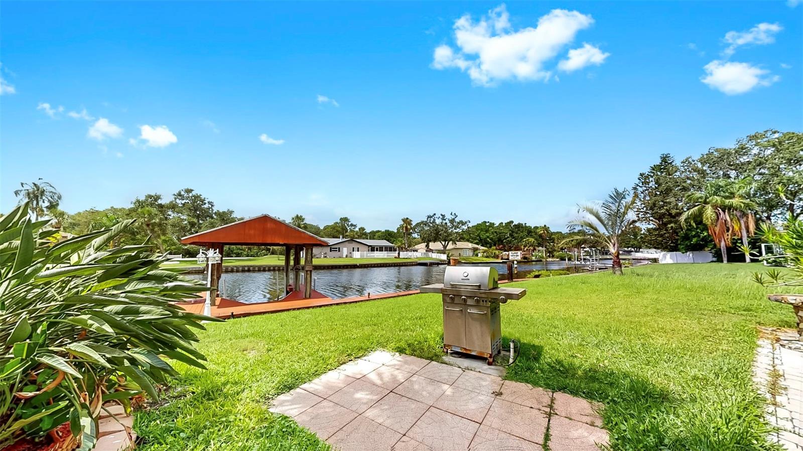 Fantastic waterfront backyard