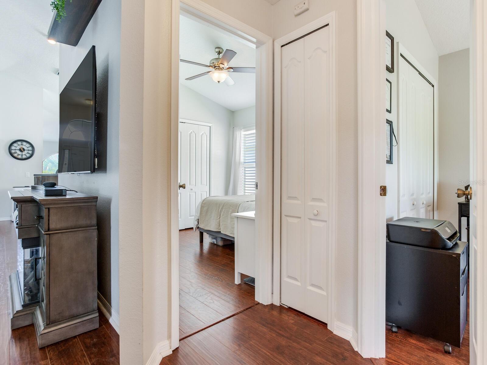 Great Room (left) - Bedroom 2 (center) - Bedroom 3 (right)