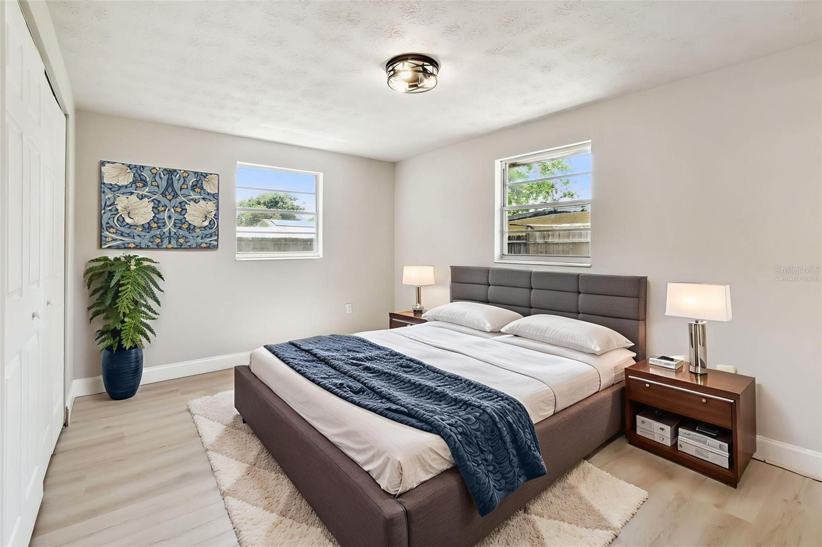 Virtually Staged Primary Bedroom