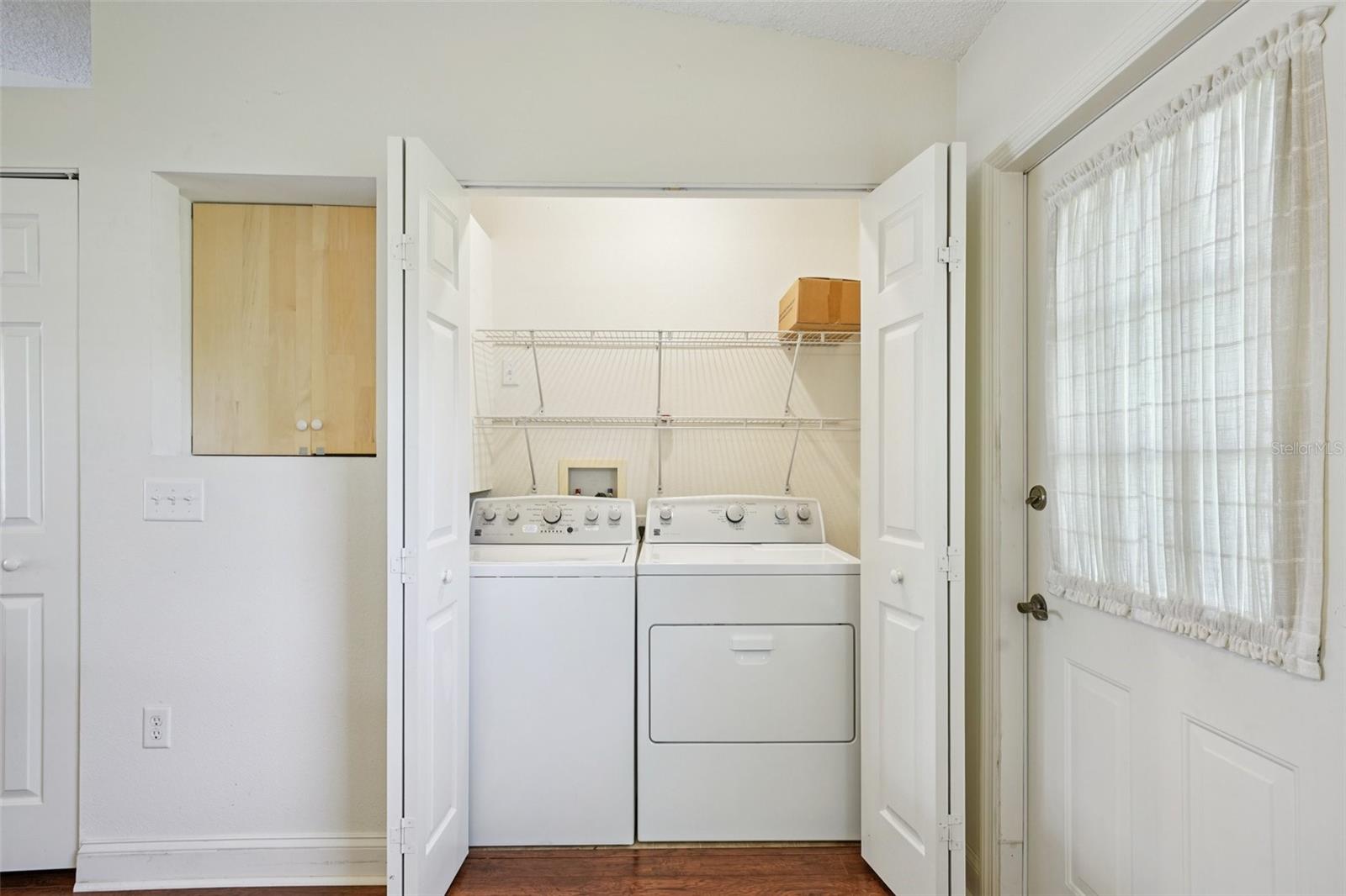 Laundry Closet in the Kitchen