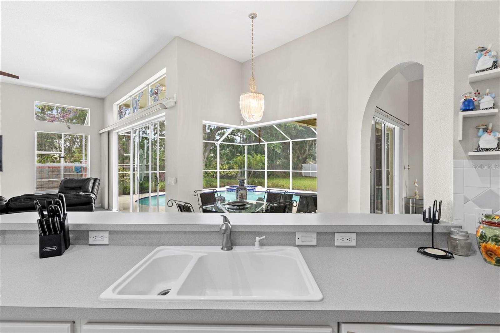 View Of Lanai From Kitchen