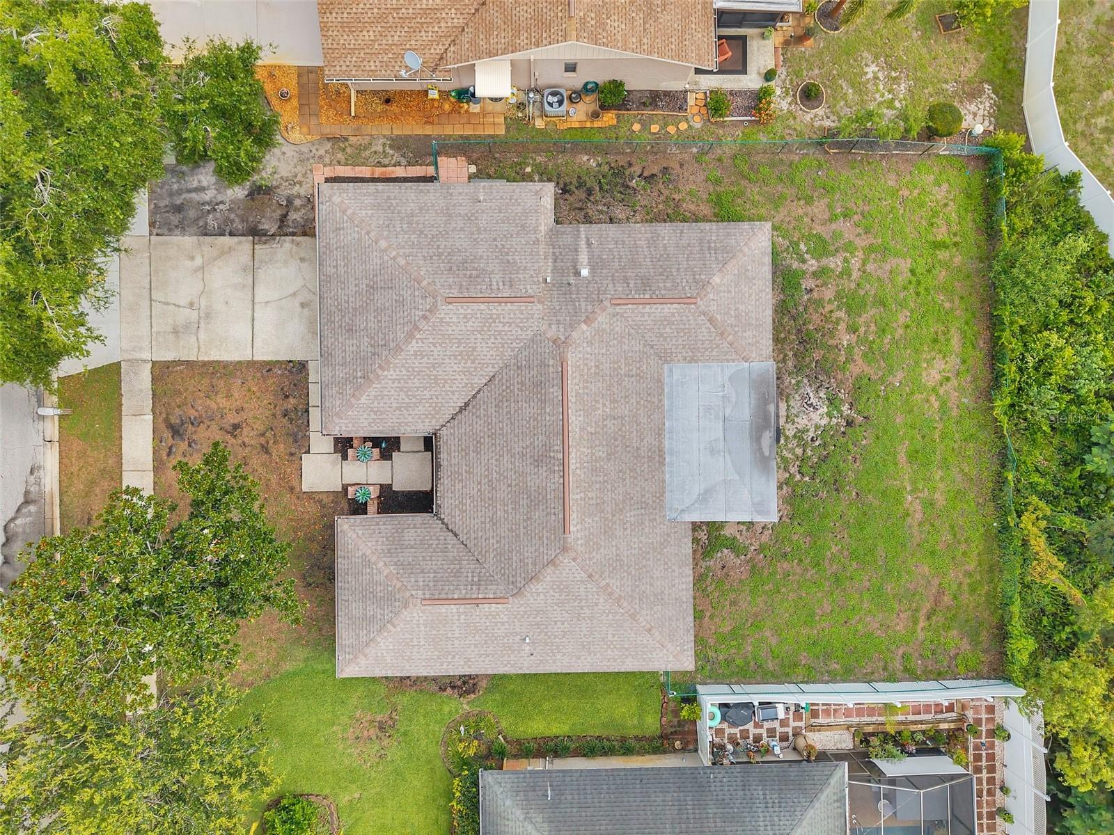 Aerial view of property